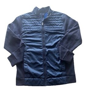 Cutter & Buck Discovery Windblock Full Zip Jacket Weathertec Navy Blue Medium